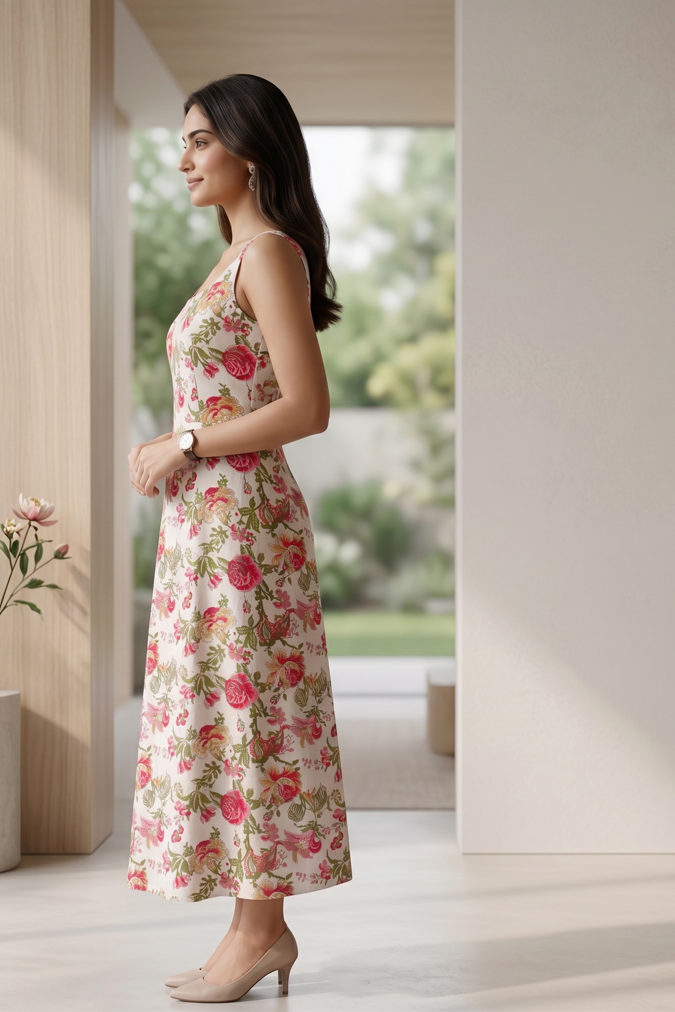 Petal Charm Floral Dress
