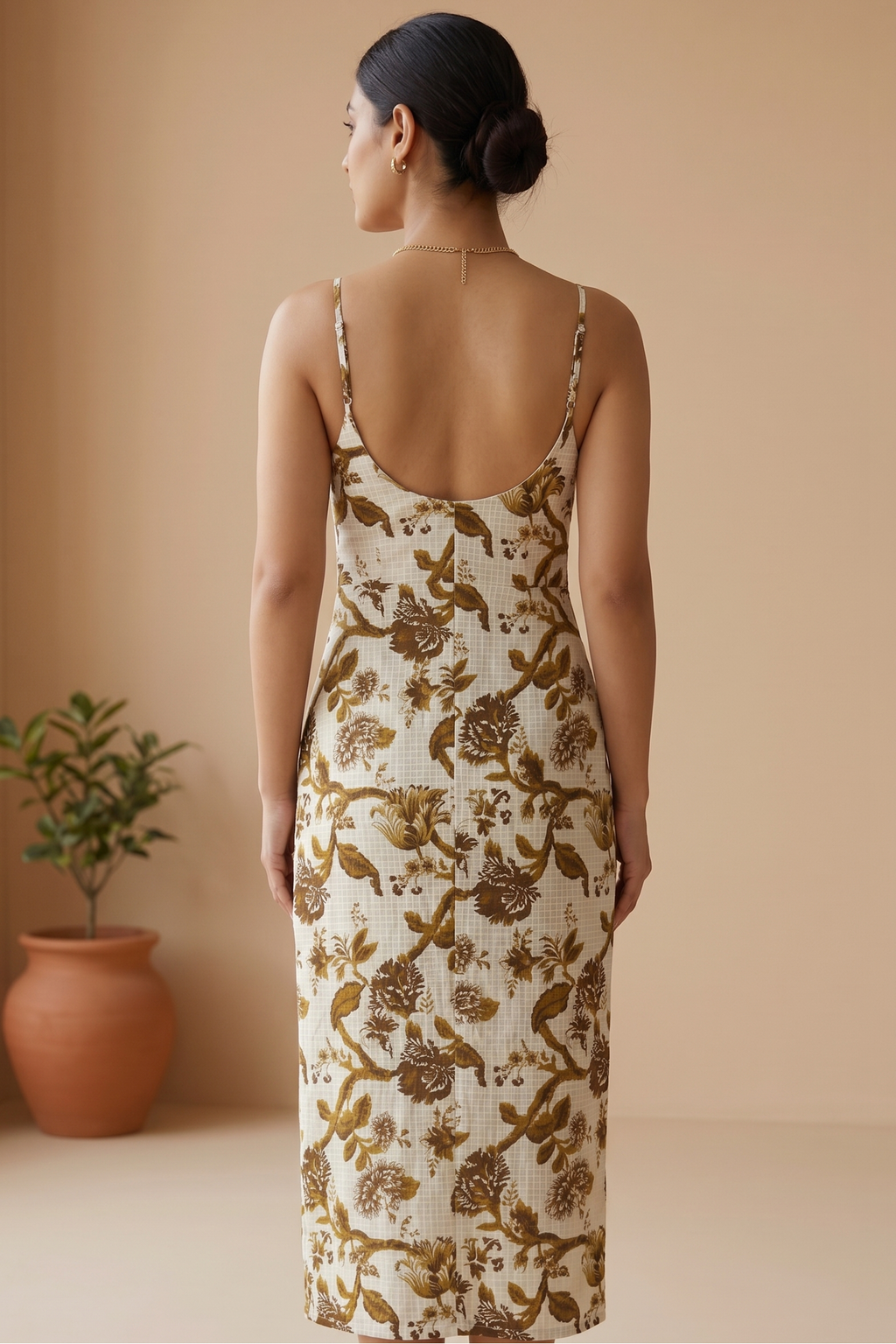 Aurelia Cambric Slit Dress