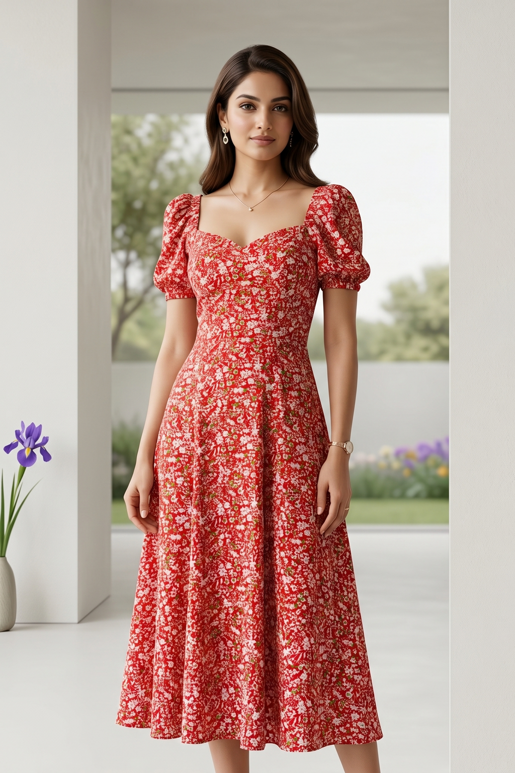 Cherry Blossom Sweetheart Dress