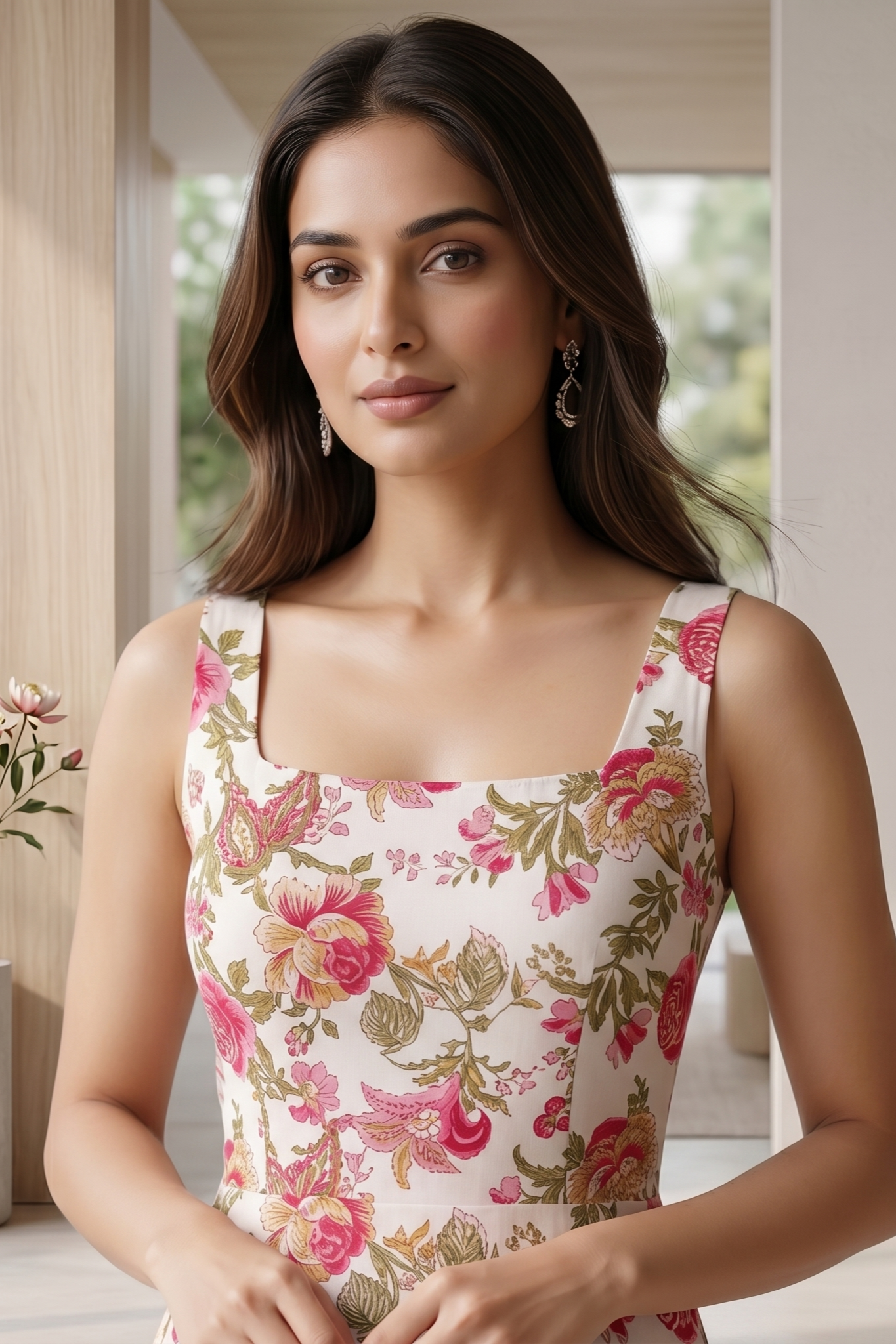 Petal Charm Floral Dress