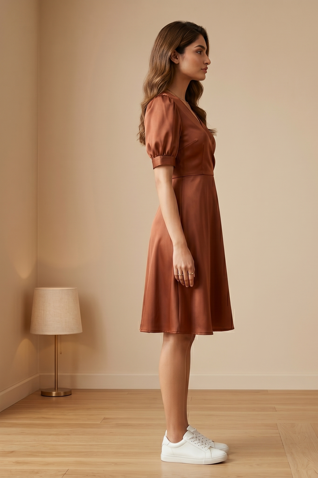Sienna Satin Wrap Dress