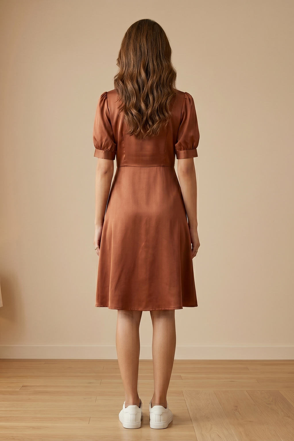 Sienna Satin Wrap Dress