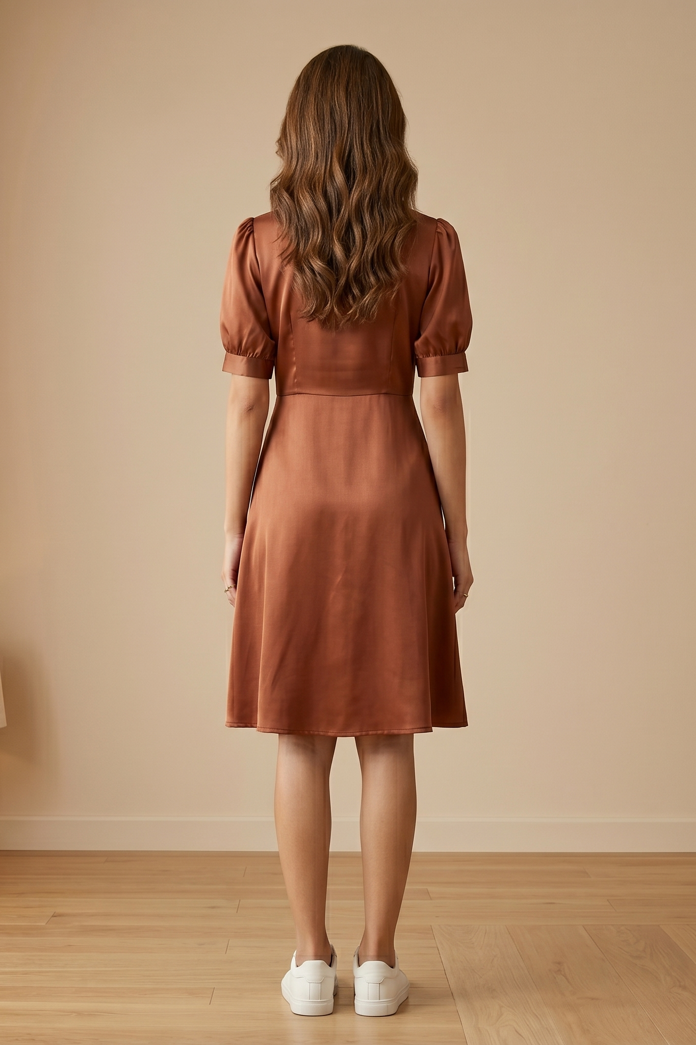 Sienna Satin Wrap Dress